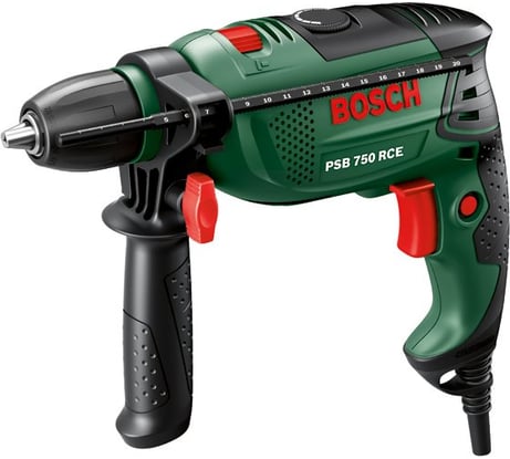 Фото ударной дрели Bosch PSB 750 RCE 603128520 Фото ударной дрели Bosch PSB 750 RCE 603128520