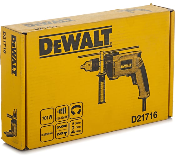 Ударная дрель DEWALT D 21716 2