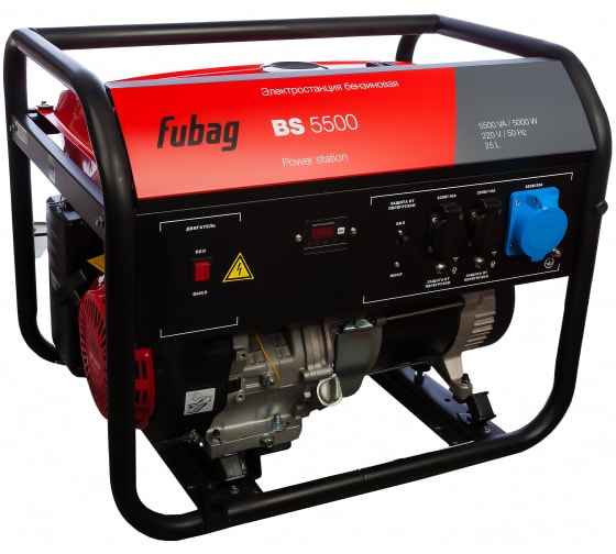 Бензиновая электростанция (бензогенератор) Fubag BS 5500 1