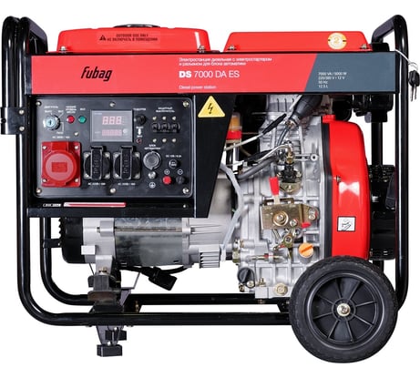 Фото дизельной электростанции FUBAG DS 7000 DA ES с электростартером и коннектором автоматики Фото дизельной электростанции FUBAG DS 7000 DA ES с электростартером и коннектором автоматики