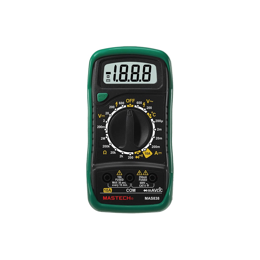 Цифровой мультиметр Mastech MAS838 57762 - выгодная цена, отзывы ...