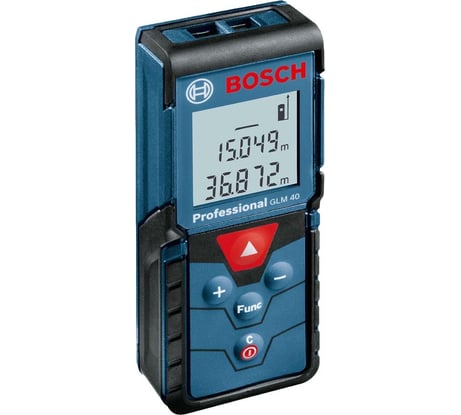 Фото лазерного дальномера Bosch GLM 40 Professional 0601072900 Фото лазерного дальномера Bosch GLM 40 Professional 0601072900