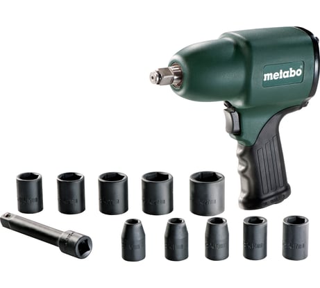 Фото пневмогайковерта Metabo DSSW 360 Set 604118500 1/2" 10 головок Фото пневмогайковерта Metabo DSSW 360 Set 604118500 1/2" 10 головок