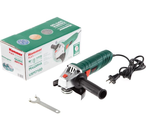Угловая шлифовальная машина hammer flex usm710d
