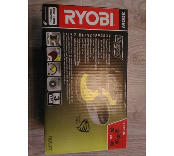 Эксцентриковая шлифмашина Ryobi ROS300 5133001144 13