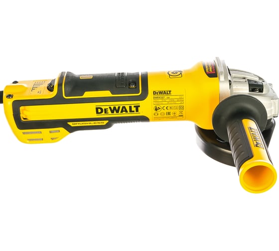 Бесщёточная угловая шлифмашина DEWALT DWE4357-QS 5
