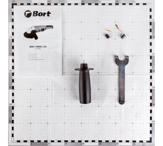 Bort машина шлифовальная угловая bws 1000 125
