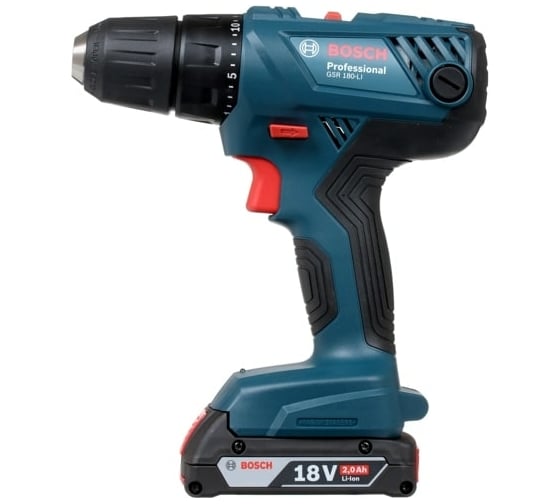 Аккумуляторная дрель-шуруповерт Bosch GSR 180-LI 2х2А*ч 0.601.9F8.123 1