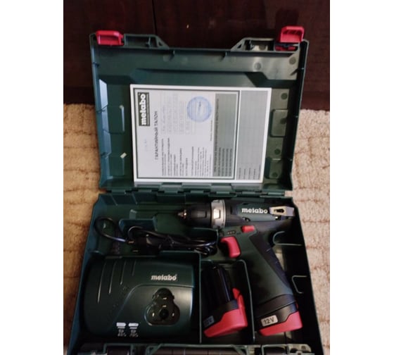 Аккумуляторный винтоверт Metabo PowerMaxx BS 12В 600984500 10