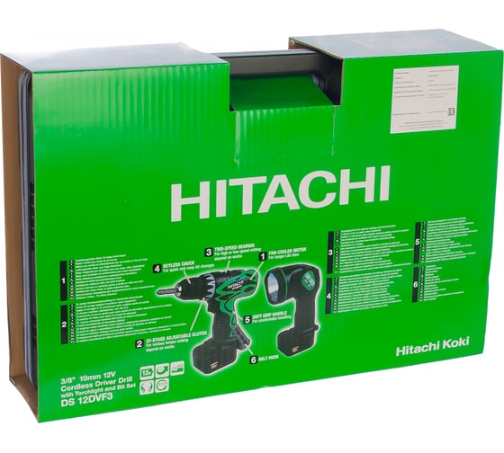 Шуруповерт hitachi ds12dvf3 мотор