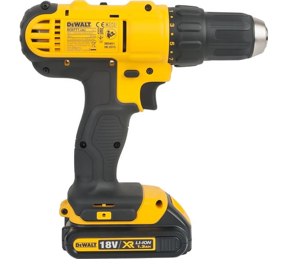 Аккумуляторная дрель-шуруповерт DEWALT DCD 771 C2 5