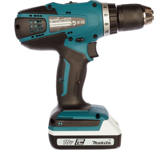 Аккумуляторная дрель-шуруповерт Makita DF457DWE 2