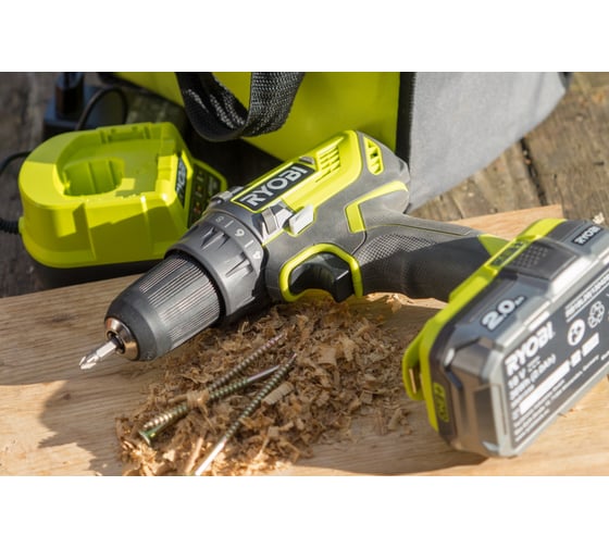 Компактная дрель-шуруповерт Ryobi ONE+ R18DD3-120S 5133003347 8