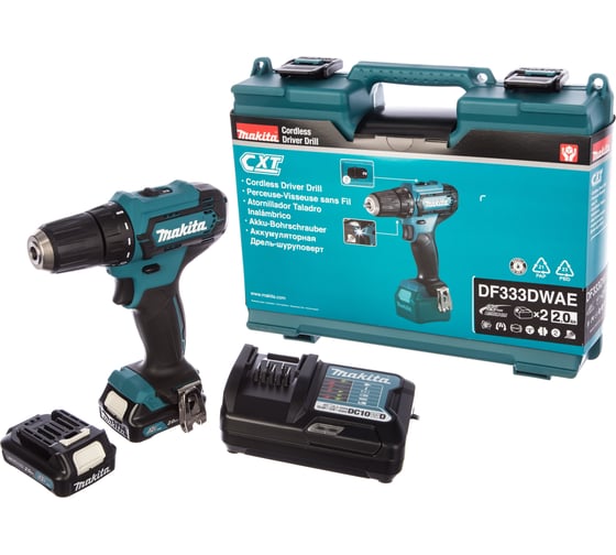 Аккумуляторная дрель-шуруповерт Makita DF333DWAE 7