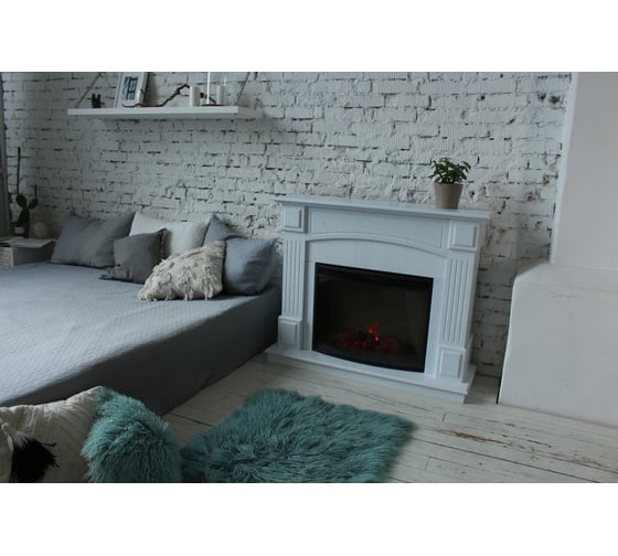 Электрический камин RealFlame Evelina 25,5 WT+Evrika 25,5 LED 10014968 2
