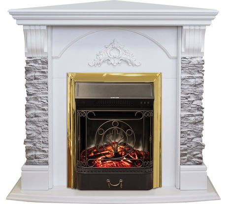 Фото RealFlame Pallas Corner GR STD WT+Majestic BR Фото RealFlame Pallas Corner GR STD WT+Majestic BR