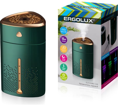 Увлажнитель Ergolux Elx-hum01-c05 зелено-золотой 15326