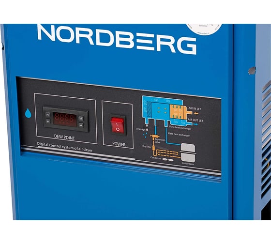Осушитель воздуха NORDBERG до 16 Бар, 2400 л/мин, 220 В NCD20