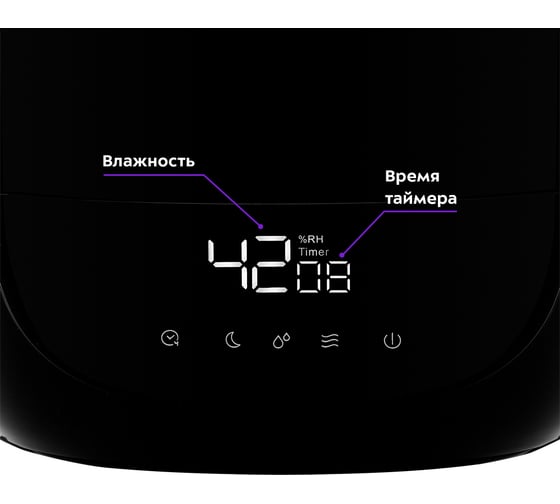 Увлажнитель воздуха Kitfort черный КТ-2877-1