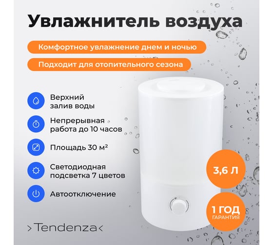 Увлажнитель воздуха TENDENZA 3,6 л TZ-HF001