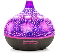 Ультразвуковой увлажнитель-аромадиффузор ZDK 3D Glass fireworks фейерверк 5613
