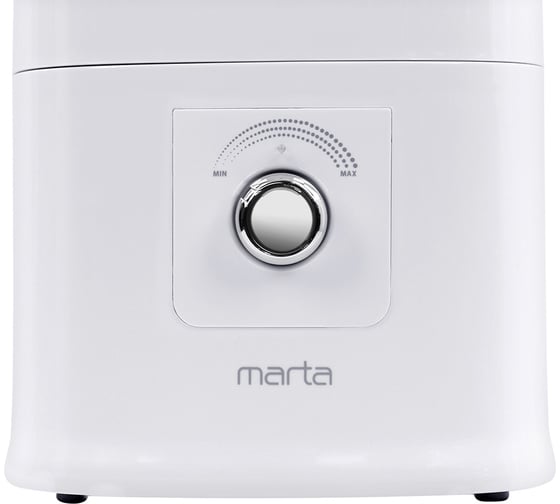 Увлажнитель воздуха MARTA MT-HF4702A белый/серебро, с верхним заливом и антивирусной УФ-лампой 43834
