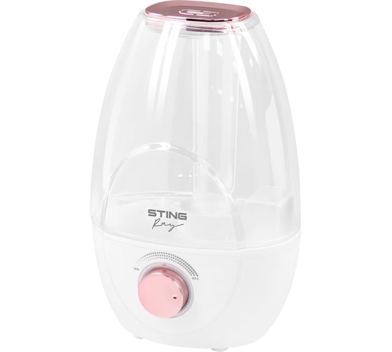 Увлажнитель воздуха STINGRAY ST-HF502A белый/розовый хром 44076