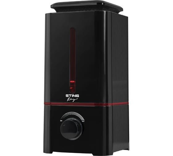 Увлажнитель воздуха с верхним заливом и антивирусной УФ-лампой STINGRAY ST-HF504A черный/красный 39746