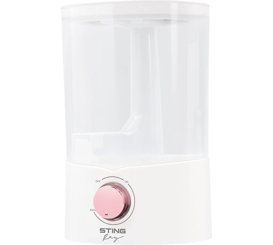 Увлажнитель воздуха с верхним заливом STINGRAY ST-HF510A белый/розовый хром 43752