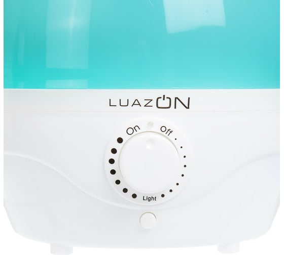Ультразвуковой увлажнитель воздуха LUAZON LHU-04, 18 Вт, 2 л, 35 м2, бело-зеленый 2919726