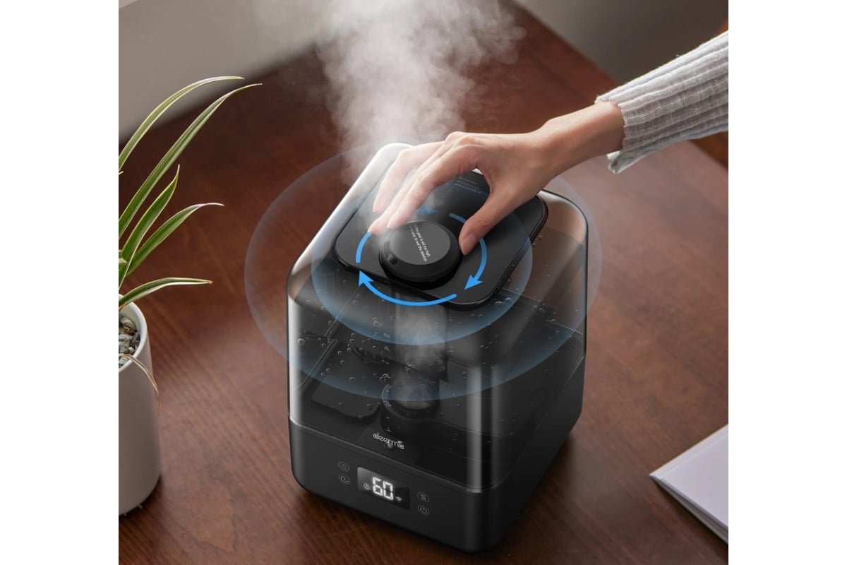 Ультразвуковой увлажнитель воздуха Deerma Humidifier с Wi-Fi Black DEM-F15W  - выгодная цена, отзывы, характеристики, фото - купить в Москве и РФ