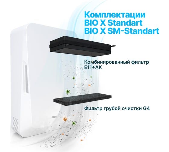 Система приточной вентиляции TION Бризер Bio-X SM Standard Tion Bio-X SM Standard