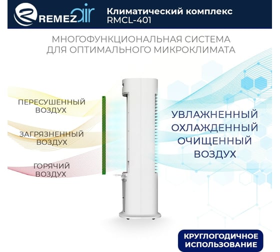Климатический комплекс (мойка воздуха) Remezair RMCL-401 ЦБ-00000336