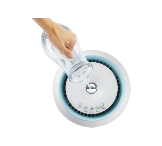 Мойка воздуха LG HW306LME0.AERU (blue) белый с голубыми вставками 64942181