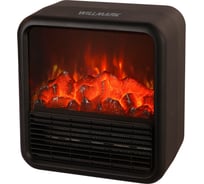 Тепловентилятор Willmark FHC-1915F 1500Вт, керамический нагревательный элемент, 3 режима, эффект камина, чёрный 3000200