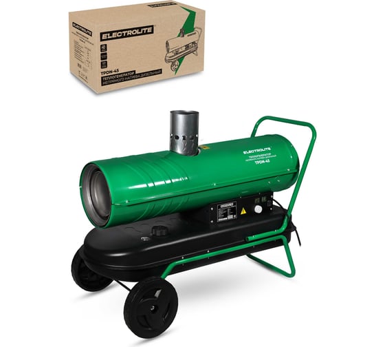 Дизельная тепловая пушка Electrolite TPDN-45 EL (45000 Вт, 1000 м3/час, 2,5 л/час, 36 л бак, непрямой нагрев) 5063
