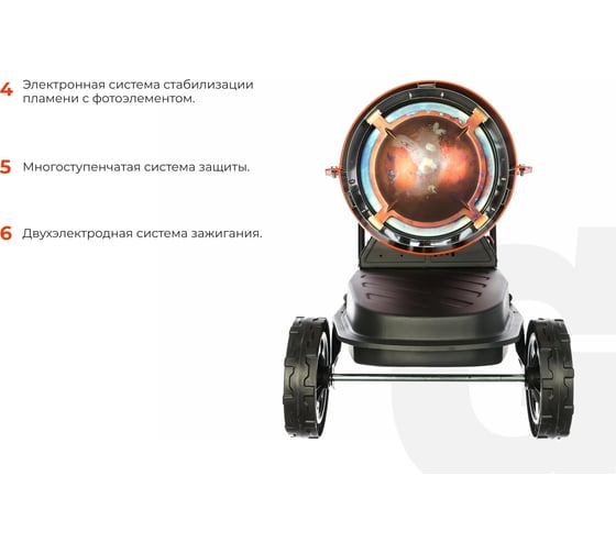 Дизельная тепловая пушка прямого нагрева Gigant, 30 кВт, DHG 30 D2
