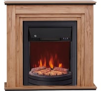 Каминокомплект ELEKAM silver с очагом spark f2020g1 дуб табачный с черным (разборный) 900075