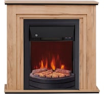 Каминокомплект ELEKAM silver с очагом spark f2020g1 дуб золотой с черным (разборный) 900074