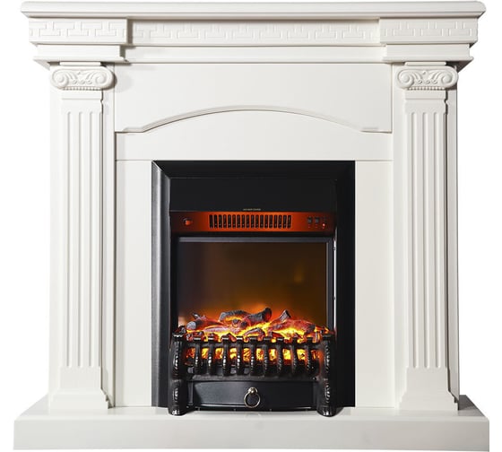 Каминокомплект InterFlame Афина ЕС с Fobos Black белая