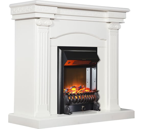 Каминокомплект InterFlame Афина ЕС с Fobos Black белая
