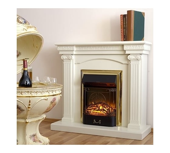 Каминокомплект InterFlame Афина ЕС с Fobos Black белая