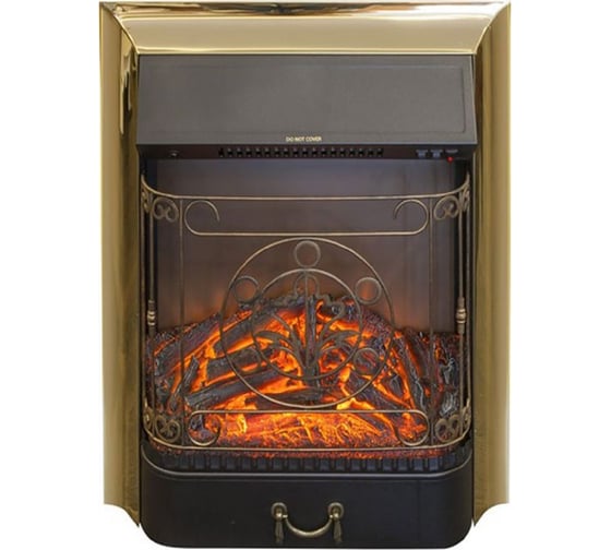 Каминокомплект InterFlame Спенсер ЕС с Magestic BRASS бежевый золотой патиной