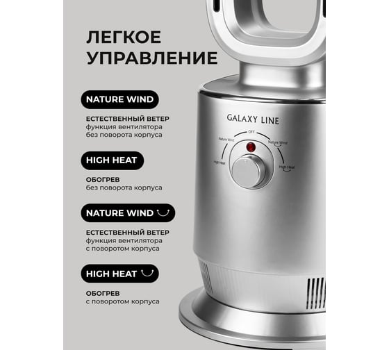Тепловентилятор Galaxy Line gl 8179 2400вт, 7050381790