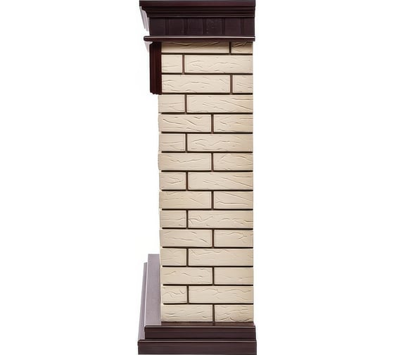 Портал Firelight Bricks 25 камень бежевый, шпон темный дуб НС-1202848