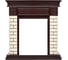 Портал Firelight Bricks Classic камень бежевый, шпон темный дуб НС-1202850 1