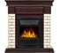 Портал Firelight Bricks Classic камень бежевый, шпон темный дуб НС-1202850 2