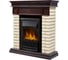 Портал Firelight Bricks Classic камень бежевый, шпон темный дуб НС-1202850 3