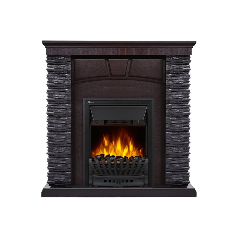 Портал Firelight Porto Classic камень черный, шпон венге НС-1202940 ...