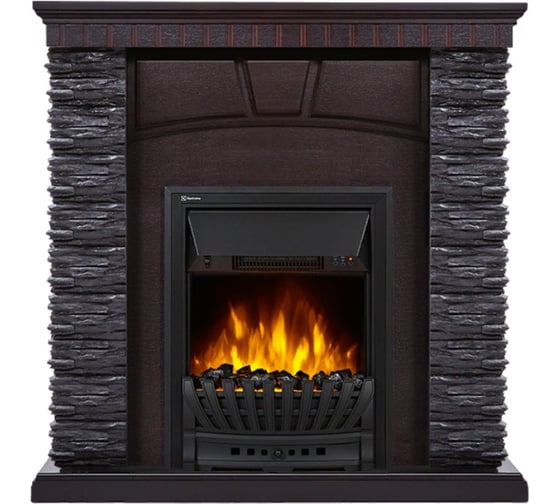 Портал Firelight Porto Classic камень черный, шпон венге НС-1202940 1